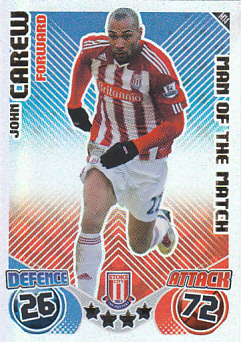 John Carew Stoke City 2010/11 Topps Match Attax Man of the Match #M14